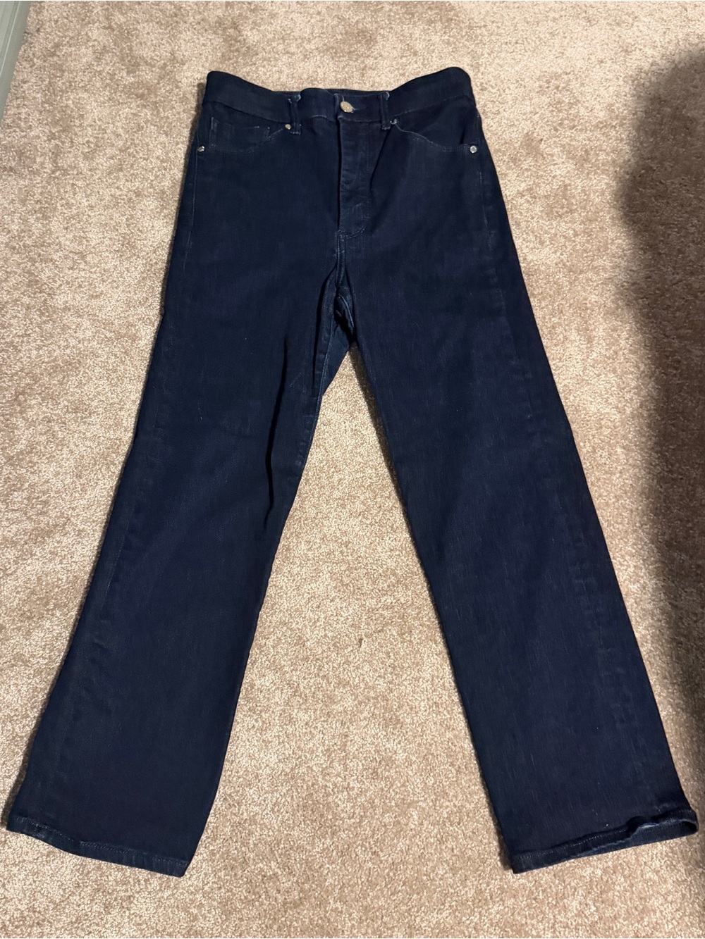 Express Women's Dark Navy Cropped Ankle Jeans